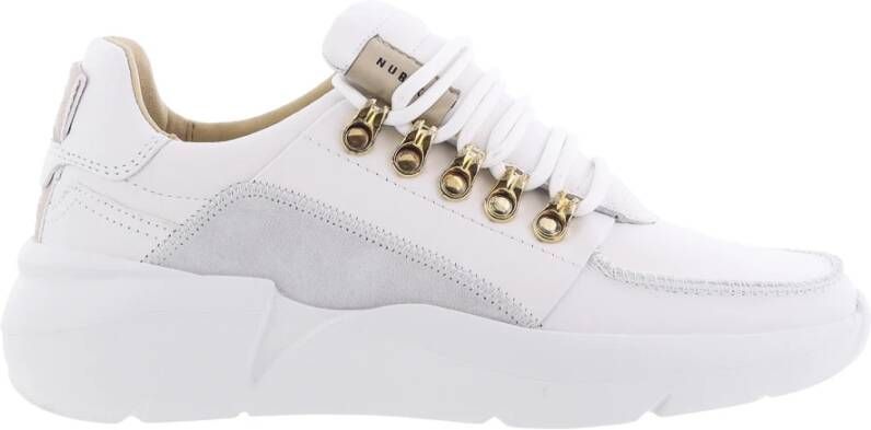 Nubikk Roque Roman L sneaker van leer met suède details - Foto 3