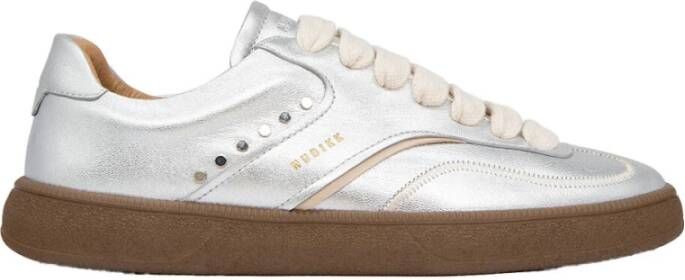 NUBIKK Lage Sneakers Dames Ray Owen Maat: 42 Materiaal: Leer Kleur: Zilver