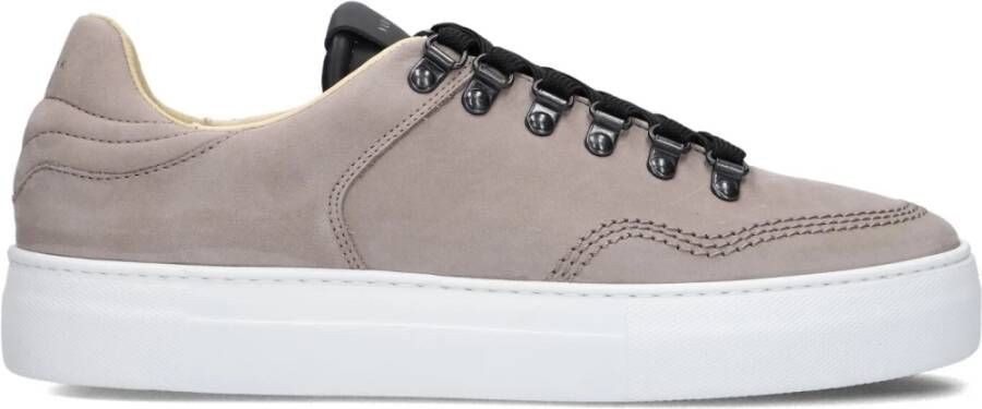 Nubikk Taupe Lage Sneakers voor Heren