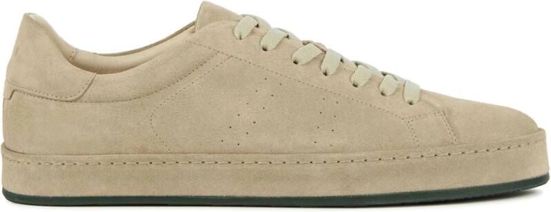 Nubikk Como Caio Heren Sneakers van Suède Beige Heren