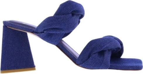 Nubikk Twist Leren Sandalen Blauw Dames