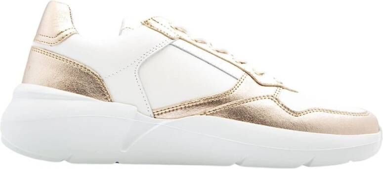 Nubikk Wit Goud Golf Sneaker Multicolor Dames