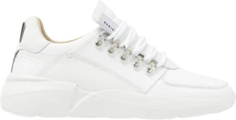 Nubikk Witte Leren Chunky Sole Sneaker White Heren