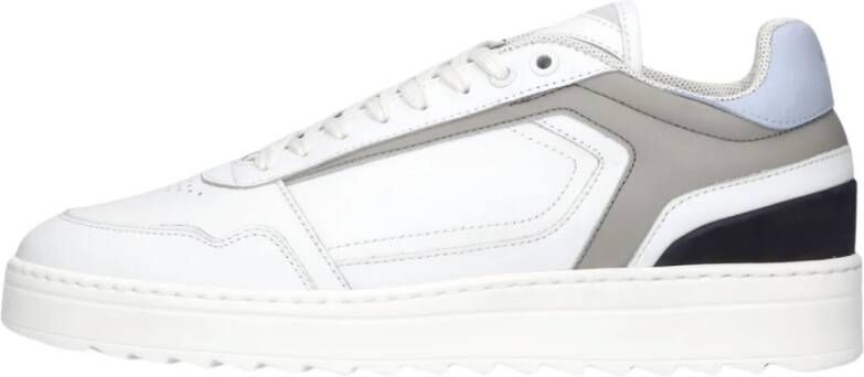 NUBIKK Lage Sneakers Heren Cliff Cane Maat: 41 Materiaal: Leer Kleur: Wit