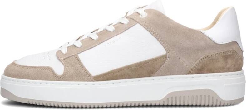 NUBIKK Lage Sneakers Heren Basket Court Heren Maat: 42 Materiaal: Nubuck Kleur: Wit