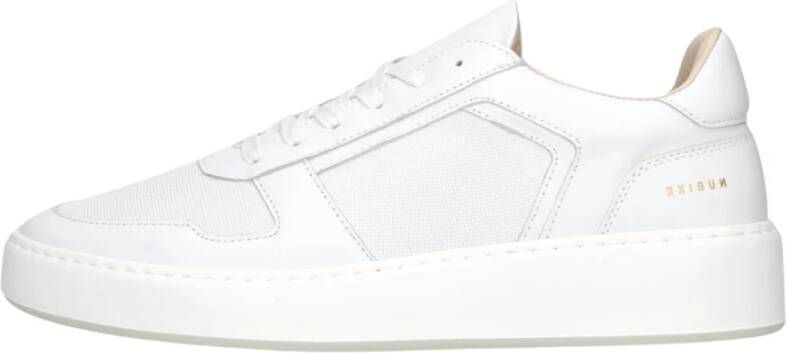 NUBIKK Lage Sneakers Heren Jiro Luca Maat: 47 Materiaal: Leer Kleur: Wit