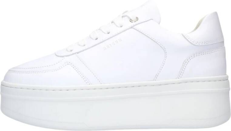 Nubikk Witte Leren Platform Sneakers White Dames