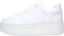 NUBIKK Lage Sneakers Dames Bayou Platform Maat: 39 Materiaal: Leer Kleur: Wit - Thumbnail 1