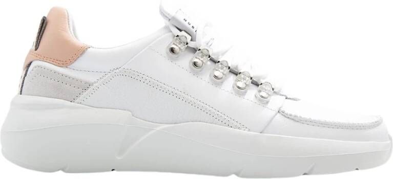 Nubikk Witte Nude Romeinse Sneakers White Dames