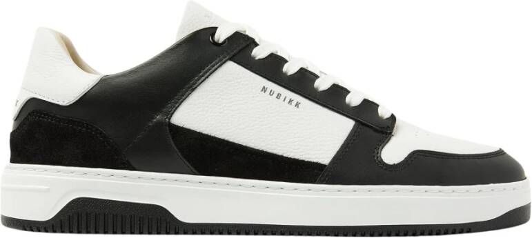 Nubikk Zwart Wit Basket Court Sneakers