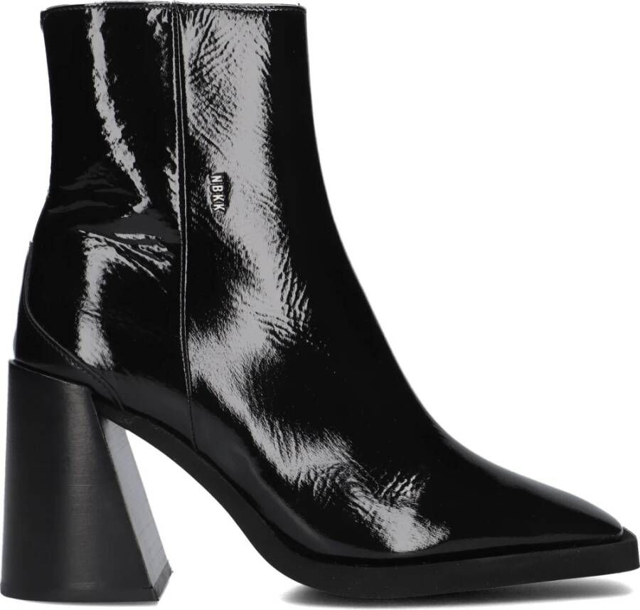 Nubikk Zwarte enkellaarsjes Lana Pilar II Black Dames
