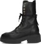 NUBIKK Veterboots Dames Finn Aubine Maat: 37 Materiaal: Leer Kleur: Zwart - Thumbnail 3