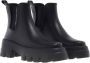 Nubikk Zwarte Rubber Enkellaarzen Black Dames - Thumbnail 1