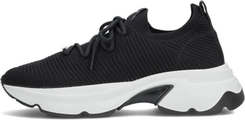 Nubikk Zwarte Textiel Lage Sneakers Ross Speed Black Dames
