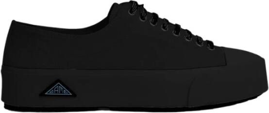Oamc Canvas Lace Up Sneakers Black Heren