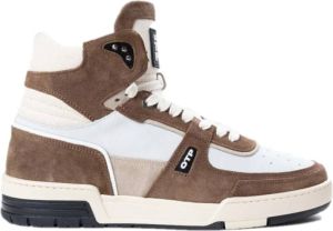Off The Pitch Basketta Hi Glass Sneakers Bruin Heren