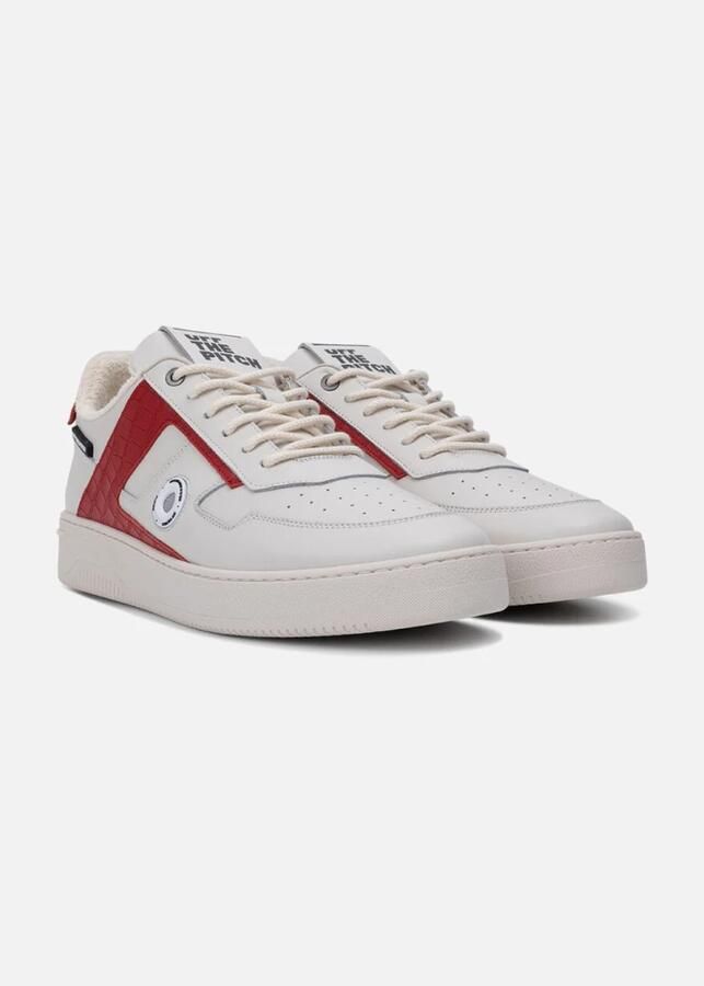 Off The Pitch Sky Force Sneakers Wit Rood