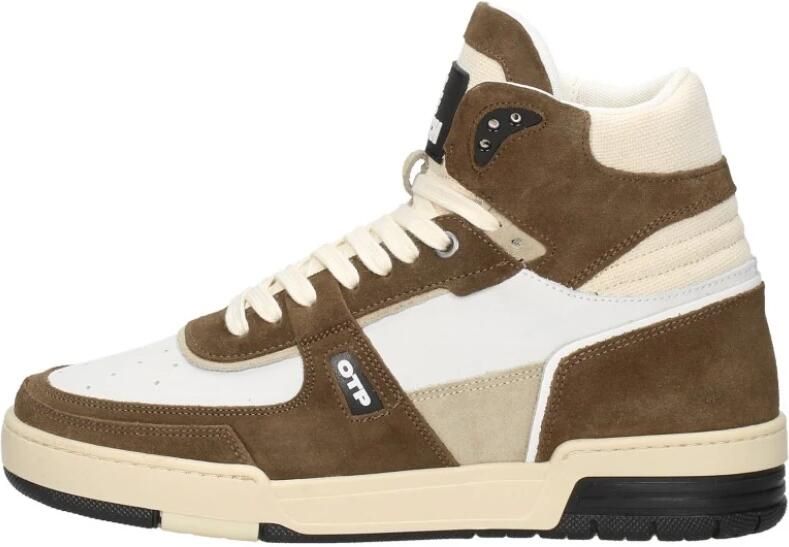 Off the Pitch Basketta Hi Glass Sneakers Tabacco Bianco - Foto 5