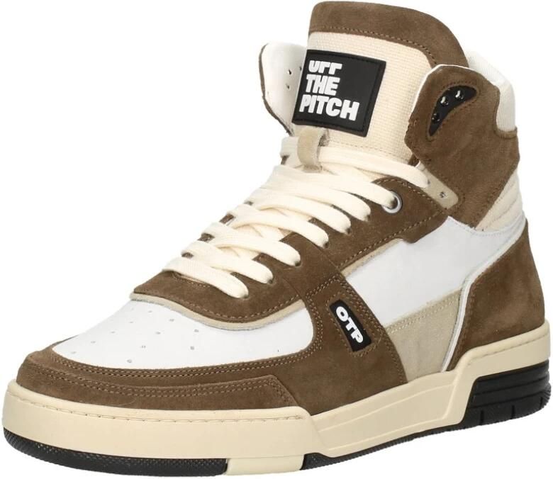 Off the Pitch Basketta Hi Glass Sneakers Tabacco Bianco - Foto 6