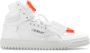 Off White Leren sneakers met stoffen inzetstukken White Heren - Thumbnail 1