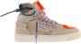Off White Suede Canvas Off Court Sneakers Beige Dames - Thumbnail 1