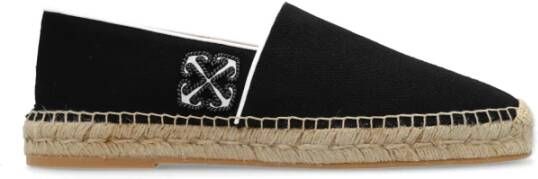 Off-White Anglette espadrilles met borduurwerk Zwart - Foto 1