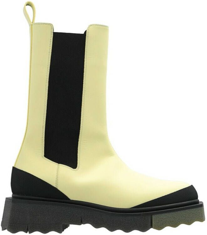 Off-White Chelsea laarzen met spons-effect Beige - Foto 1