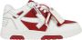 Off White Baksteen Rood Wit Kalfsleer Sneakers Multicolor Heren - Thumbnail 1