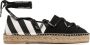 Off-White Espadrilles Canvas Laces Flat Espadrillas in zwart - Thumbnail 1