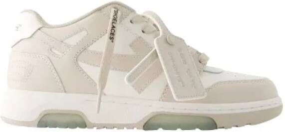 Off White Dames Out Of Office Sneaker Wit Beig White Dames