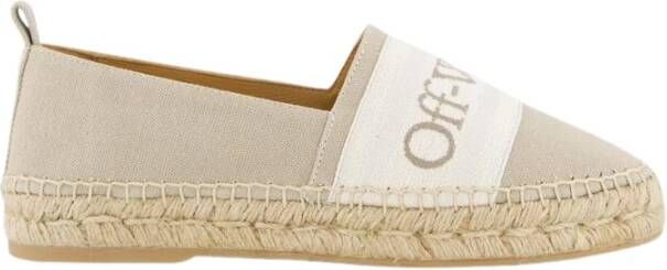 Off White Beige Wit Bookish Espadrille Schoenen