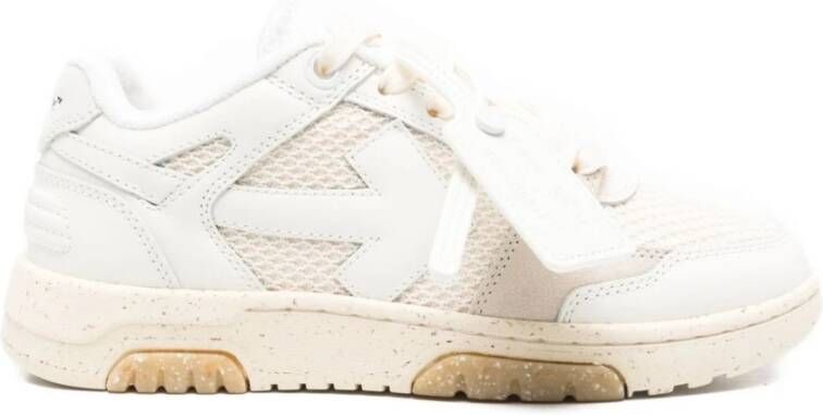 Off White Bianco Beige Sneakers Stijlvol Comfort