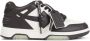 Off White Bruine Leren Sneakers met Gel-inzetstukken - Thumbnail 1