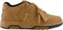 Off White Bruine Suède Sneakers 90s Stijl - Thumbnail 1