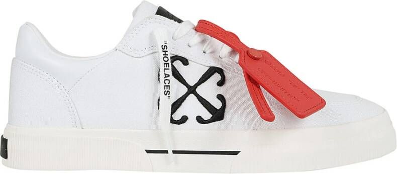 Off White Pijl Geborduurde Canvas Lage Sneakers Multicolor Heren