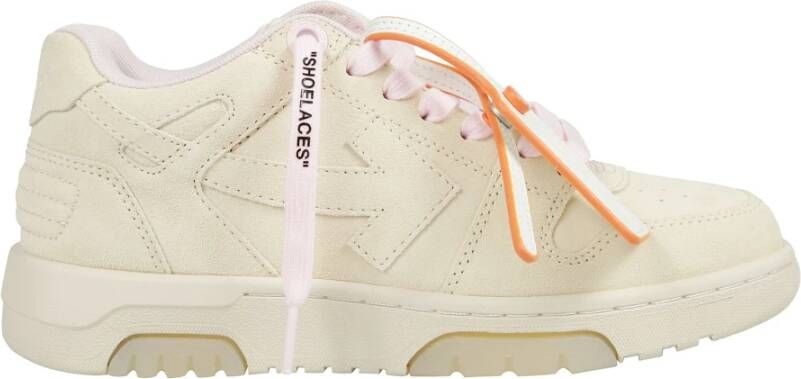 Off White Casual Sneakers voor dagelijks gebruik Beige Dames