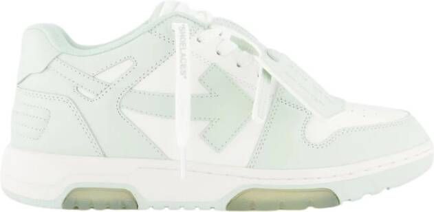 Off White Casual Wit Mint Sneaker