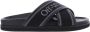 Off-White Slippers met logoband Zwart - Thumbnail 1
