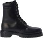 Off White Zwarte Leren Veterschoenen Black Heren - Thumbnail 1