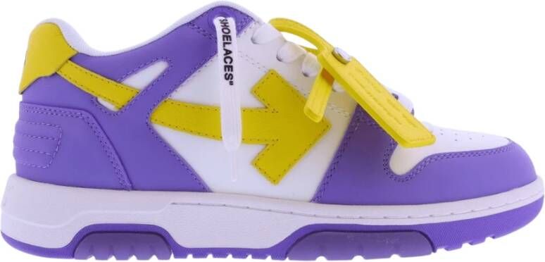 Off White Dames Out Of Office Calf Leather Purple Dames