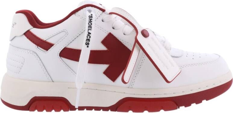 Off White Dames Out Of Office Sneaker Wit Rood White Dames