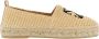 Off White Geborduurde Arrow Raffia Espadrilles Beige Dames - Thumbnail 12