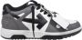 Off White Grijze Leren Sneakers Stijlvol Ontwerp Multicolor - Thumbnail 10