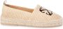 Off White Geborduurde Arrow Raffia Espadrilles Beige Dames - Thumbnail 7