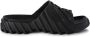 Off White Zwarte Rubberen Slides met Diagonale Strepen Black Heren - Thumbnail 8