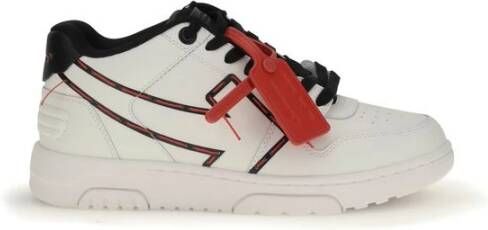 Off White Gestikte Pijl Leren Sneakers