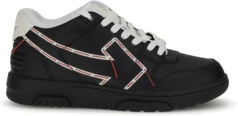Off White Gestikte Pijl Leren Sneakers