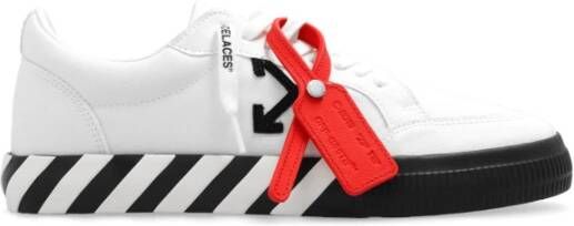 Off White Witte Sneakers met Rode Label en Zwarte Pijlen White Heren
