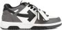 Off White Grijze Leren Sneakers Stijlvol Ontwerp Multicolor - Thumbnail 2