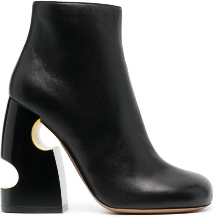 Off White Heeled Boots Zwart Dames